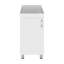 Baignoire utilitaire autoportante avec 1 porte, 2 tablettes et 4 pieds Mylo, blanc