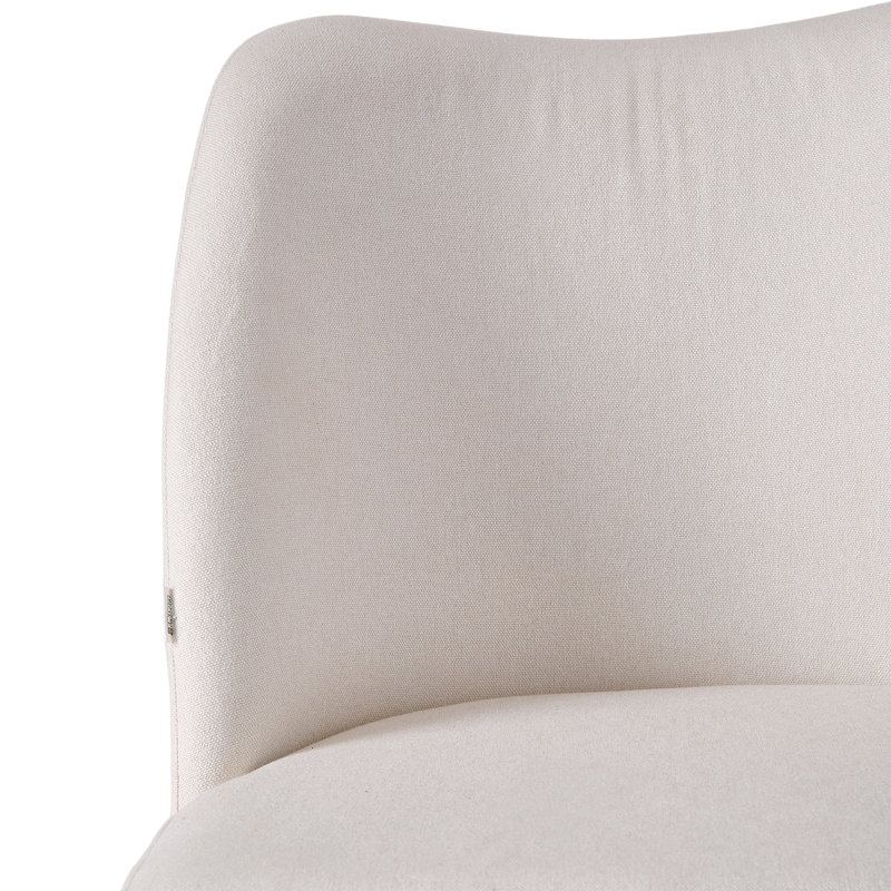 50cm H Upholstered Wing Back Accent, White