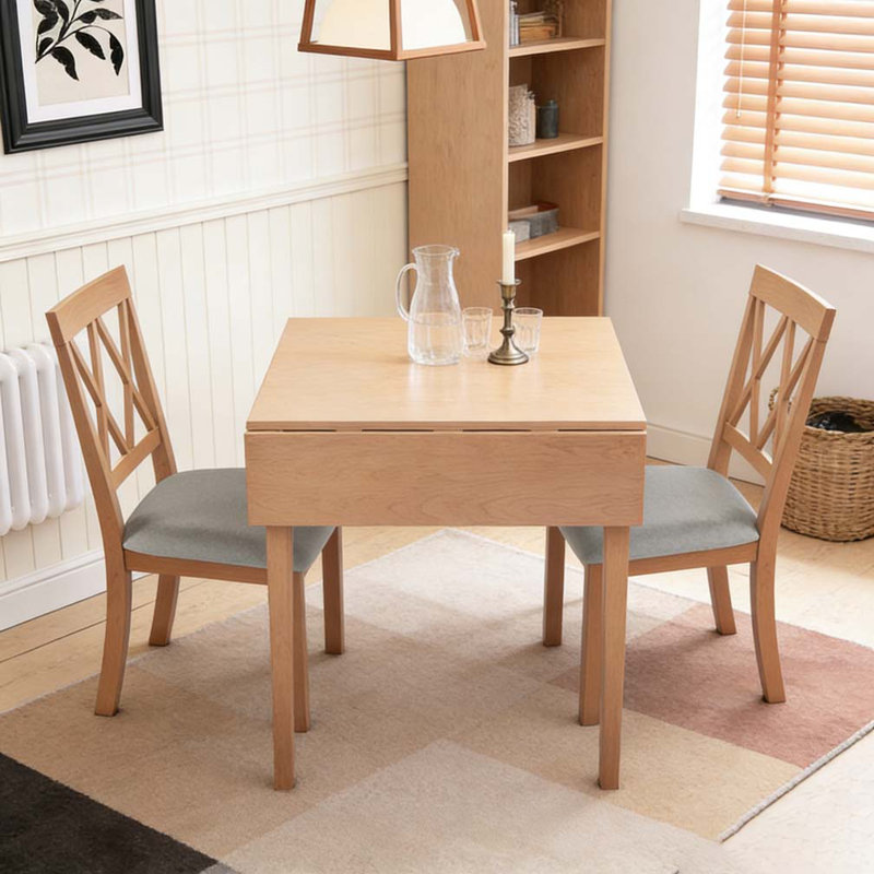 Ensemble de table de salle à manger pour petits espaces, Naturel, 3