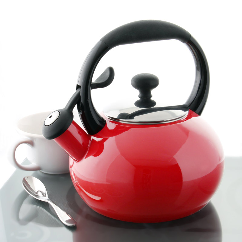 Bouilloire pour cuisinière Chantal, Rouge