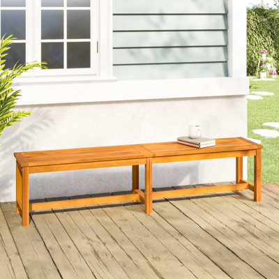 Wooden WoodenGarden Bench by Red Barrel Studio