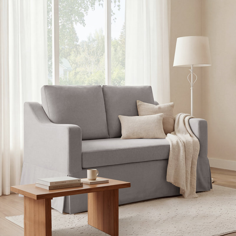 Housse en lin 51 po, Gris
