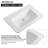Wall-Mounted Floating Bathroom Vanity with Ceramic Top-994587945
