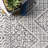 Zayan Moroccan Power Loom Performance Light Gray Rug-1478566661