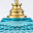 1-Light Modern Dome Glass Pendant Light