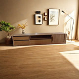 Rustic TV Stand Solid Wood Storage