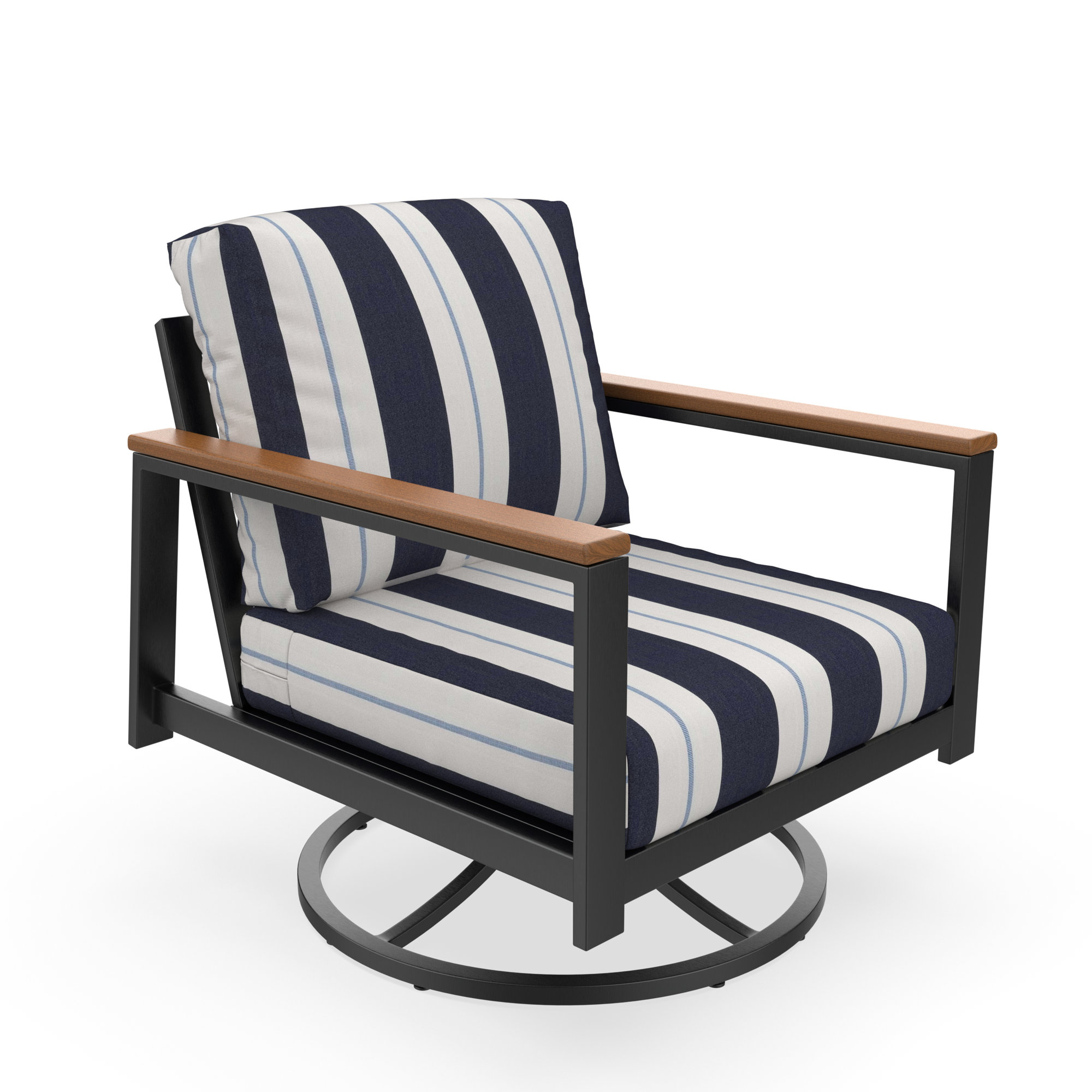 Townsend Outdoor Rocking Metal Chair with Sunbrella® Cushions, Beige