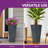 28" Tall Planters for Outdoor Plants, Large Indoor Plant Pot with Drainge Holes & Plugs, Weather-Resistant Plant, Black-1699820608