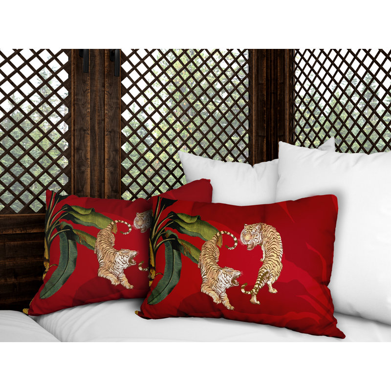 Lumbar Rectangular Indoor / Outdoor Pillow, Red