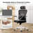 Ergonomic Office Chair, Home Office Desk Chair With Headrest, High Back Computer Chair With Armrests And Adjustable Lumbar Support For Home Office Study Room-712507592-712507599