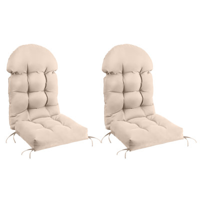 Coussin de siège et de dossier Adirondack pour l'extérieur, 4 pièces