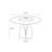 Suzzie Modern Sintered Stone Round Dining Table for 4-6 with Pedestal Base and Lazy Susan-1415205226-1415205239-1415205247