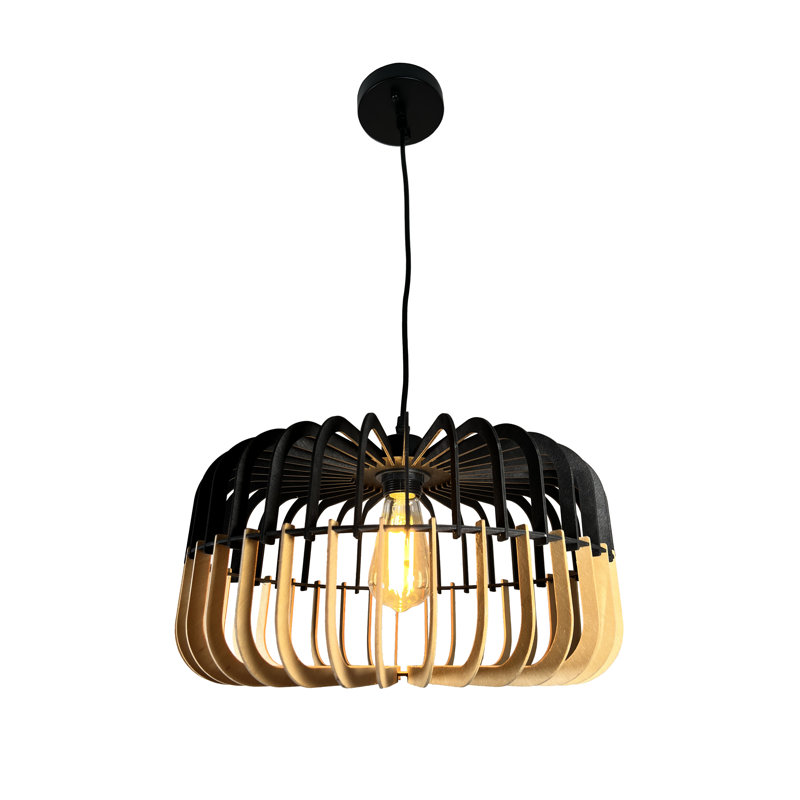 Crystal-Leigh 1 - Light Black Single Pendant