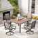 Dawlton 4 - Person Metal Patio Dining Set with Square Table