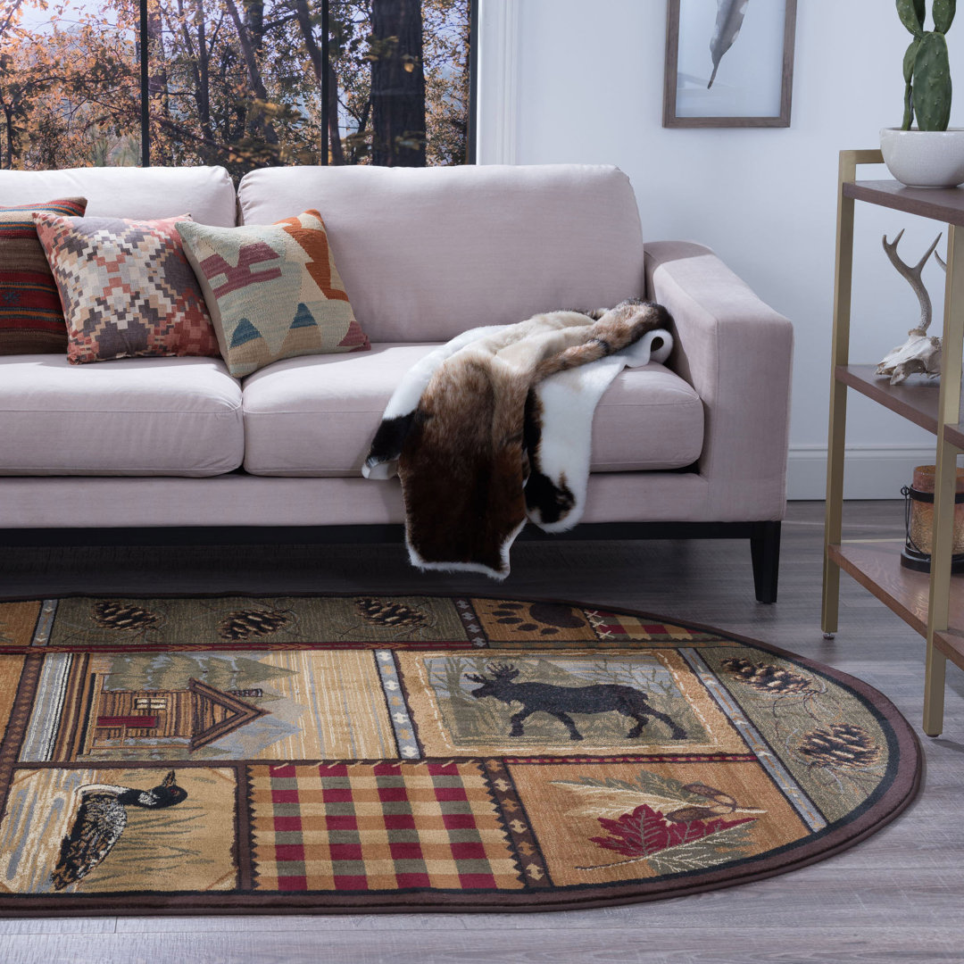 Alers Patchwork Indoor Rug Loon Peak® Rug 