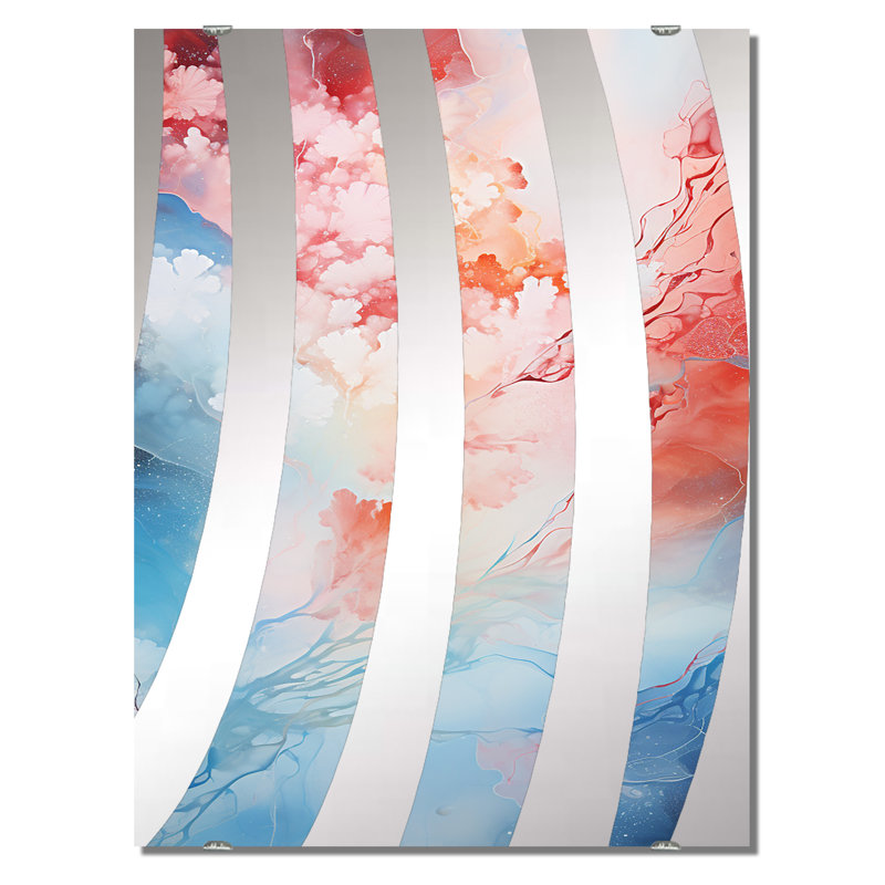 Manoj - Miroir mural Tachisme MIR136214, 40 po x 30 po