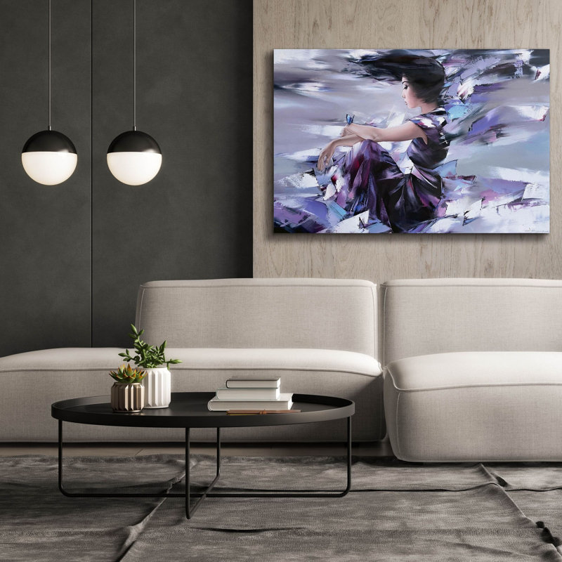 «Waiting» par Alexander Gunin, impression sur toile, H 40 po x l 60 po x P 1,5 po
