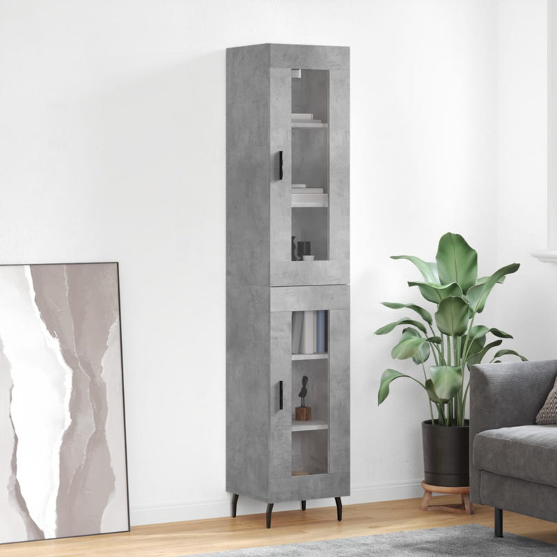 Nexhi 34.5cm Sideboard, Concrete Grey