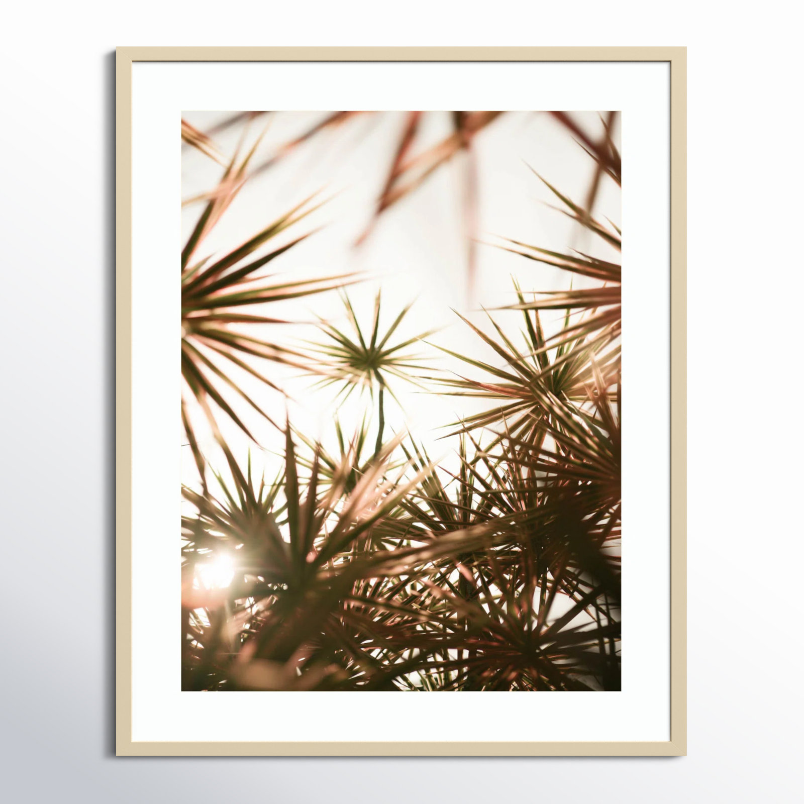 Daisey "Starlight Through Palms" Print, Brown, 41" H x 33" W