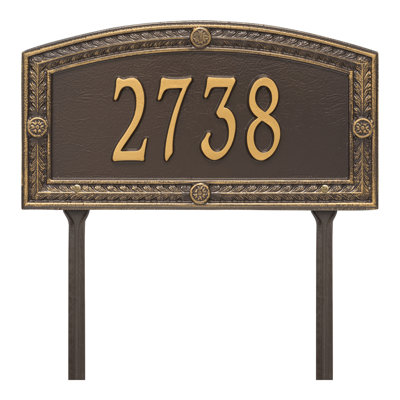 Plaque d'adresse personnalisée sur 1 ligne Hamilton
