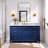 Mallery 60 " W Freestanding Standard 1 Single Vanity Bathroom Vanity With Marble Top-1023479432
