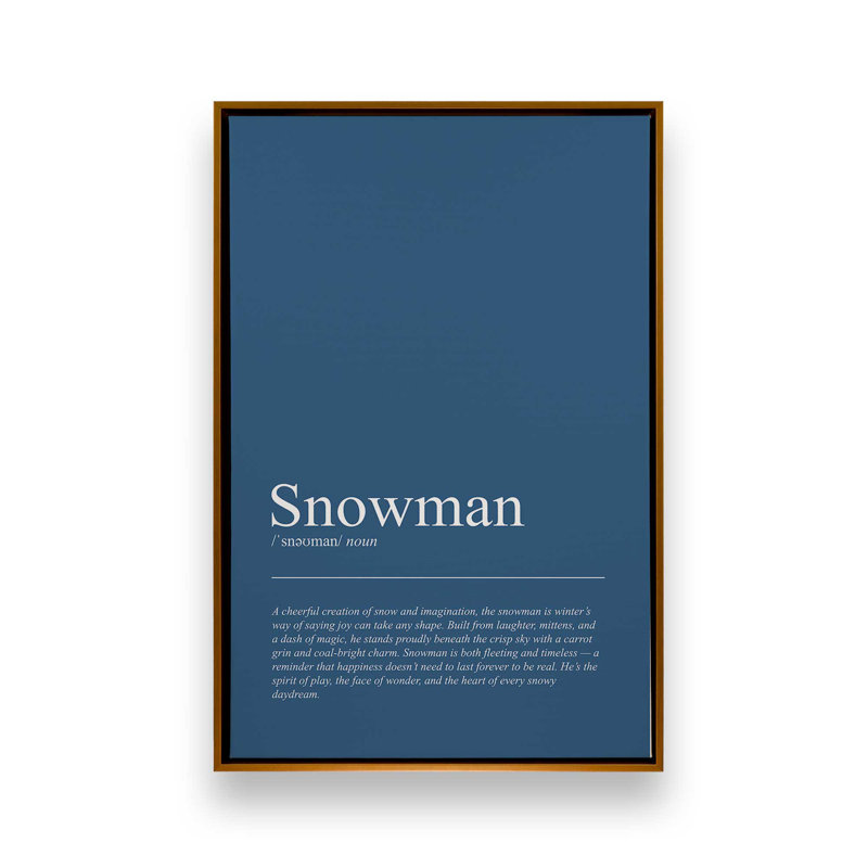 Impression sur toile Frosty Wonder, Or poli, H 36,75 po x l 24,75 po