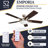Benton 52" Ceiling Fan with LED Light-747080176