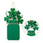 Pot Mason en bois / métal 16 po H avec porte Shamrock