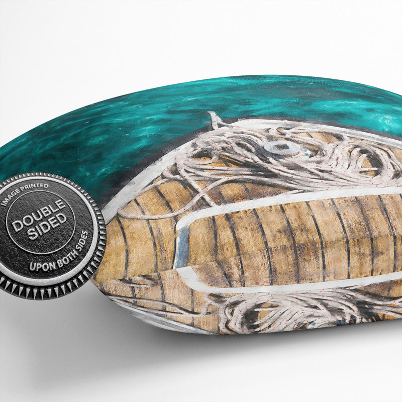 Deck of the Boat Scatter Cushion, 55cm H x 55cm W x 20cm D