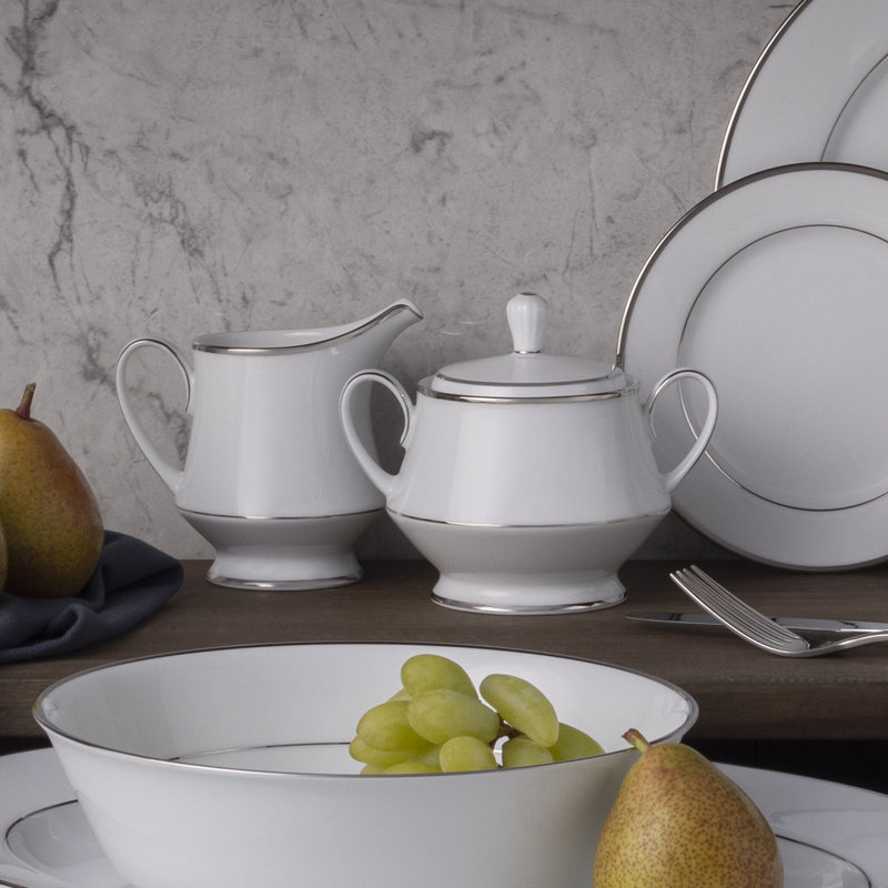 Ensemble sucrier et crémier Noritake Spectrum