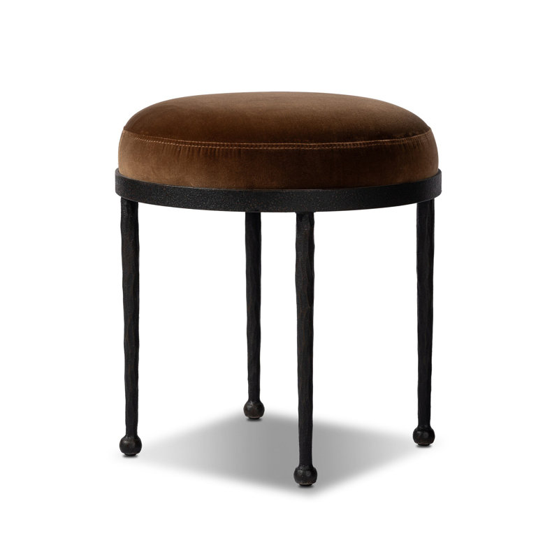 Corinne Accent Stool, Surrey Ochre Cotton Blend