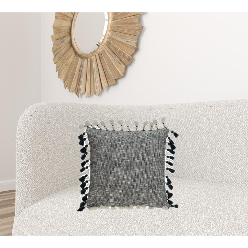 Wool Reversible Throw Pillow