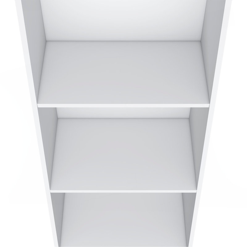 Bibliothèque H 47 ", 3 tablettes, White