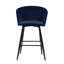 Meurer Upholstered Counter Stool with Metal Frame-576909832