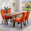 Chaises de salle à manger, chaise de salle à manger rembourrée haut de gamme avec anneau clouté-511006613-511006614-531111163