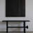 Black Solid Wood Console Table-555724121