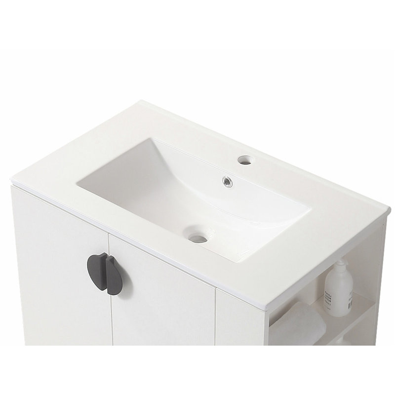 Meuble-lavabo avec lavabo et portes élégantes