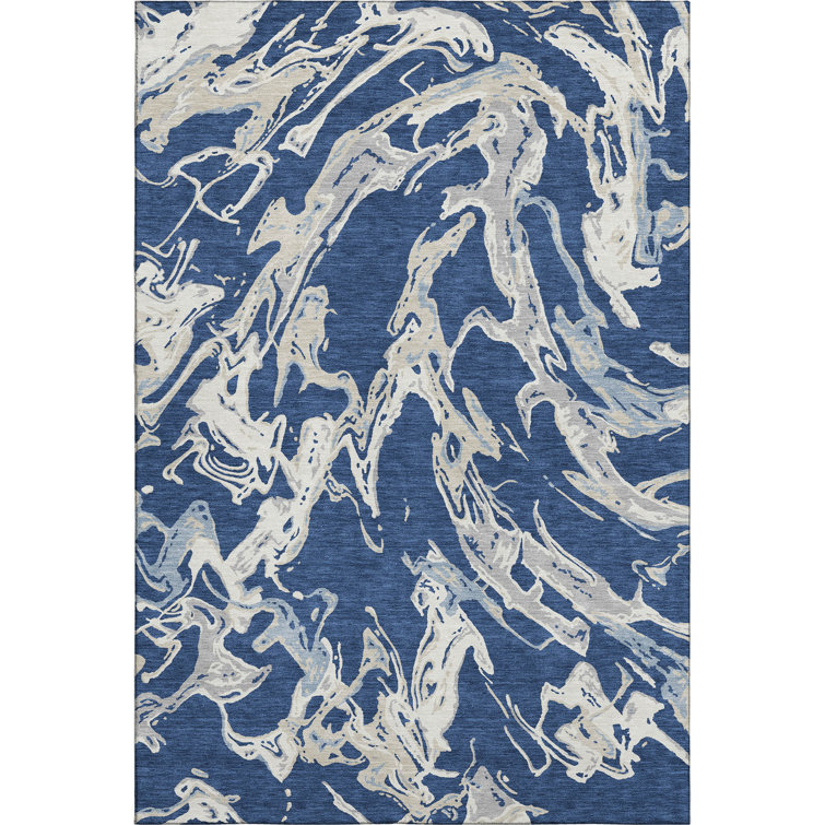 Premium Machine Washable Corum AMF1035 Abstract Rug