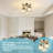 Modern Crystal Ceiling Light Fixtures, 3 - Light Semi Flush Mount Ceiling Light With Clear Crystal Shade-276937042