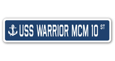 Warrior Mcm 10 Street Sign Heavy Duty Plastic 7" X 30"