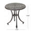 Table d'appoint d'extérieur en fonte d'aluminium 19 po