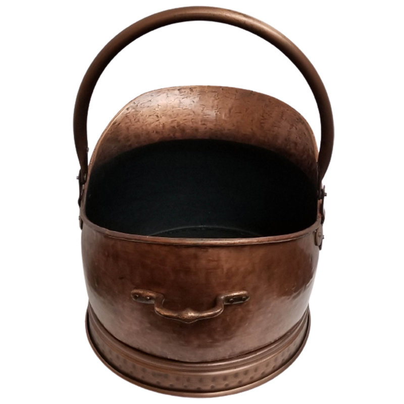 Indie Steel Log Carrier, 28cm H x 37cm W x 32cm D