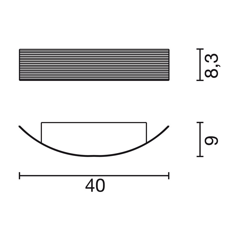 LED Flush Mounted Sconce, Stainless Steel