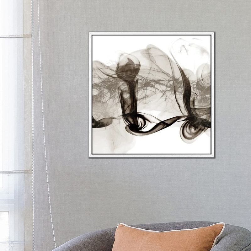 Crossing Neutral Streams II 1 Piece Single Picture Frame and Floater Frame Wall Art on Canvas