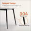 Grande table rectangulaire avec base en métal solide et moderne