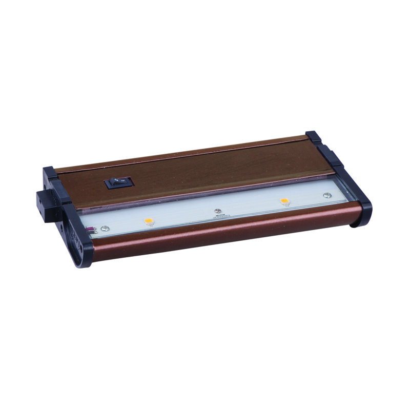Barre d’éclairage de dessous d’armoire 7 po à del mx-l120dc 2 lumières countermax, Bronze métallique