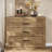 Oversized Nightstand with 3 Drawers