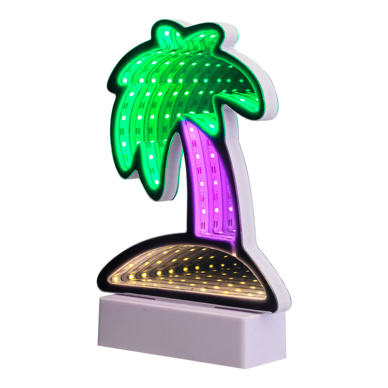 LED Lighted 3D Palm Tree Tunnel Light - 8"