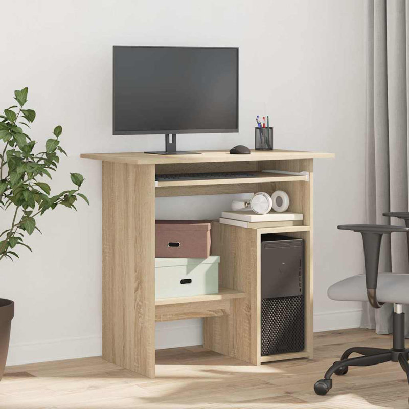 Desk Engineered Wood, Sonoma Oak, Computer Desk