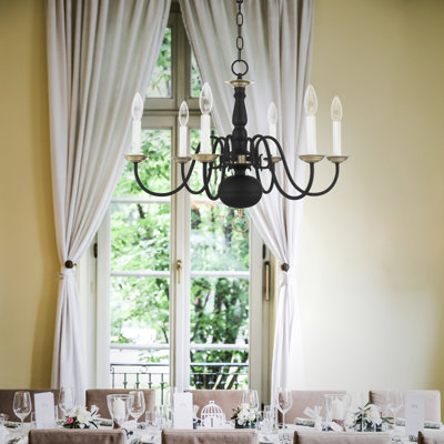 Benedetto Steel Dimmable Chandelier